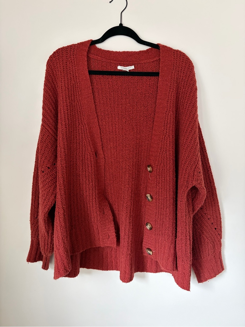 American Eagle Rust Orange Cardigan